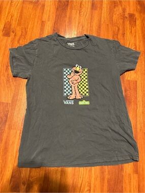 Vans Dark Gray Sesame Street Elmo Graphic Tee medium